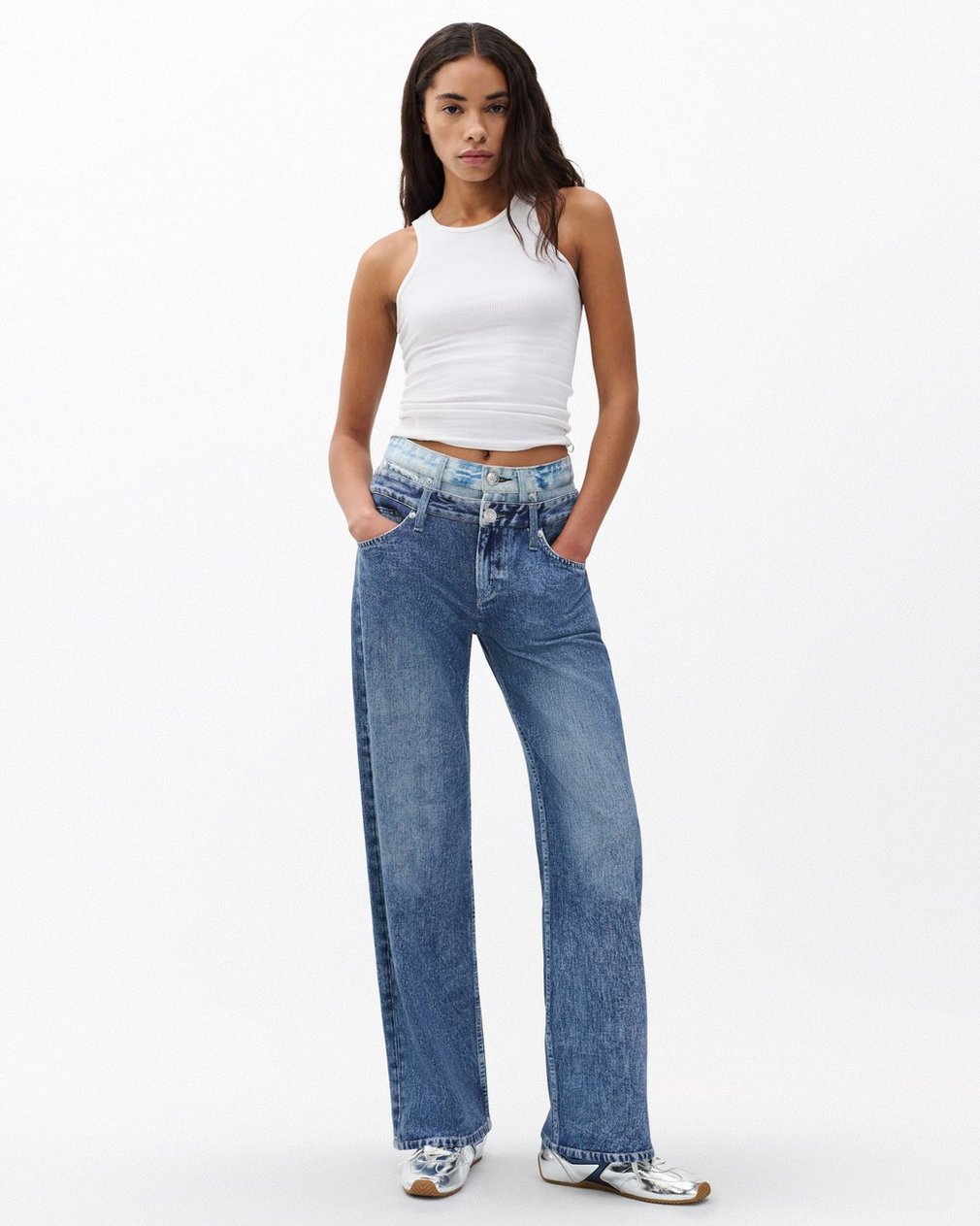 Miramar Logan Layered Wide-Leg Pants - Dark Double Indigo - Image 3