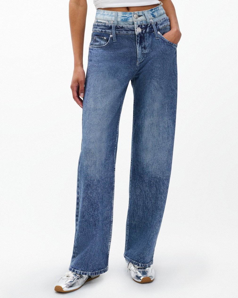 Miramar Logan Layered Wide-Leg Pants - Dark Double Indigo - Image 4