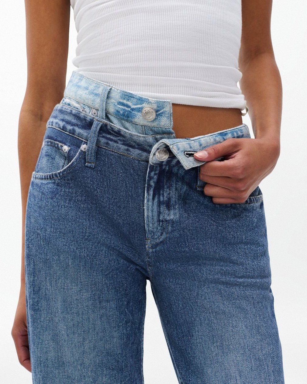 Miramar Logan Layered Wide-Leg Pants - Dark Double Indigo - Image 5