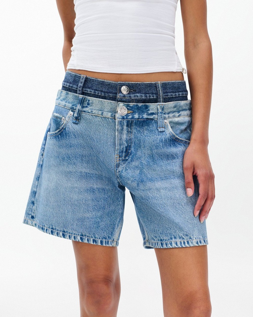 Miramar Kaia Layered Shorts - Double Indigo - Image 4