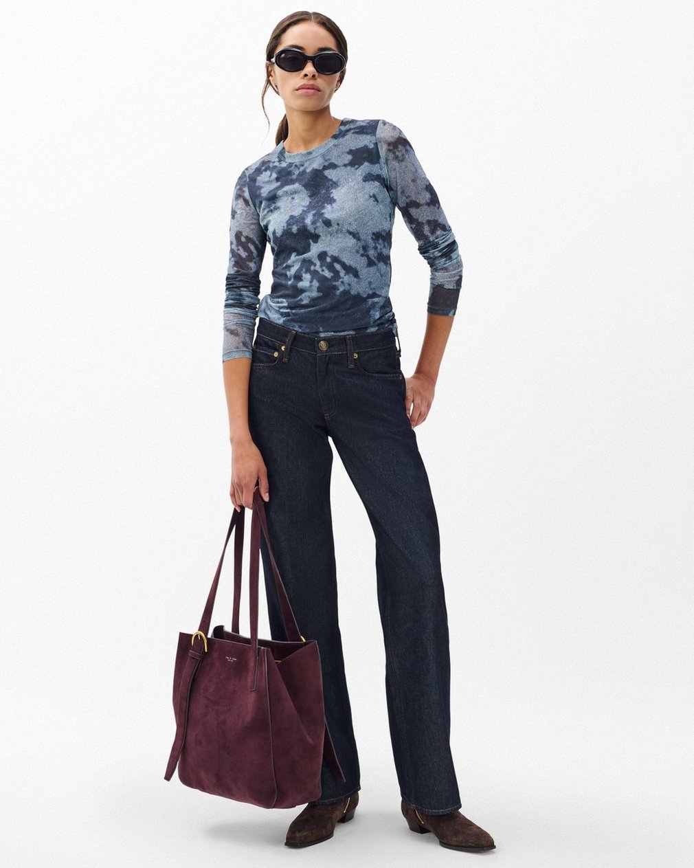 Saige Relaxed Straight Jeans - Twilight Rinse - Image 3