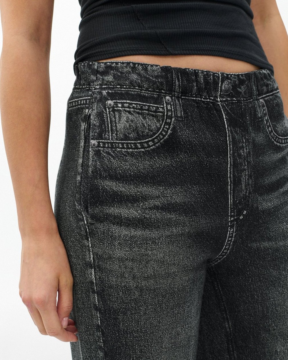 Miramar Fleece Pull-On Pants - Washed Black - Image 4