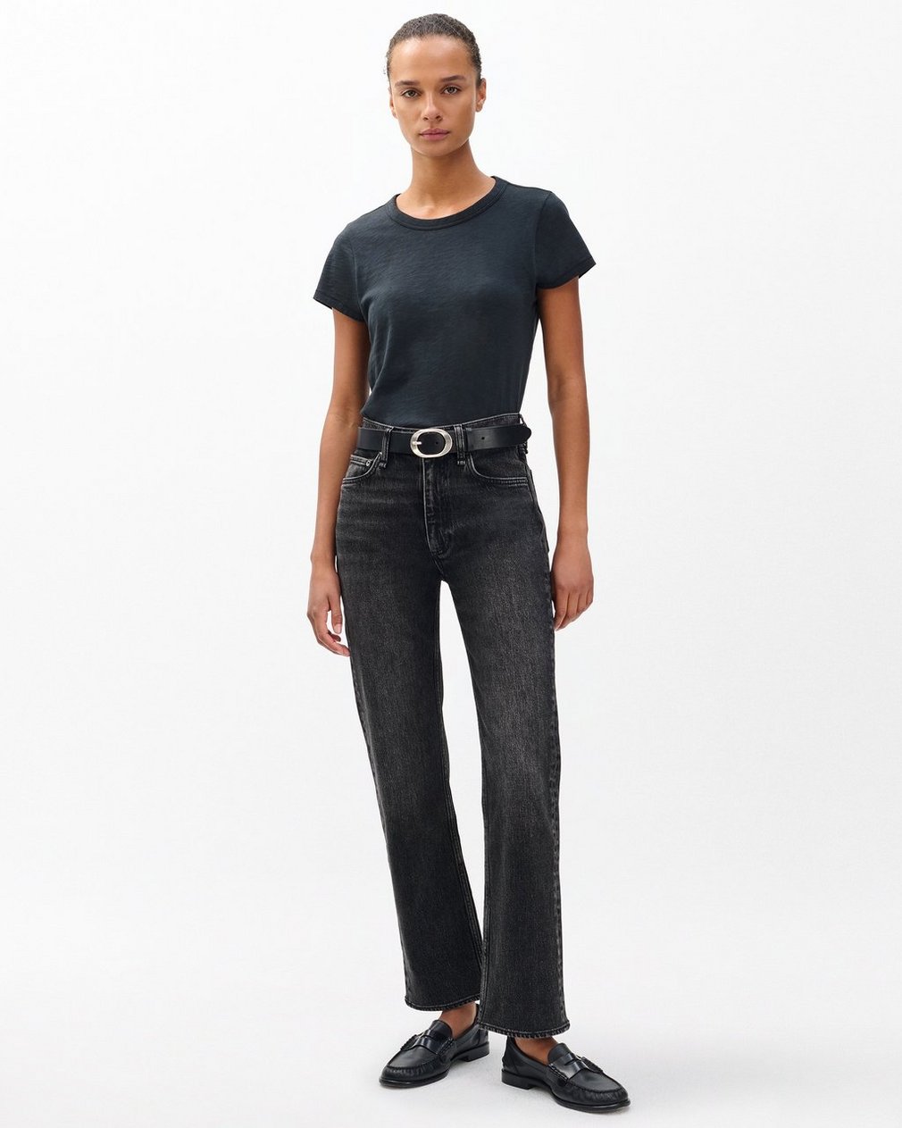 Harlow Ankle Straight Jeans - Cinder - Image 3