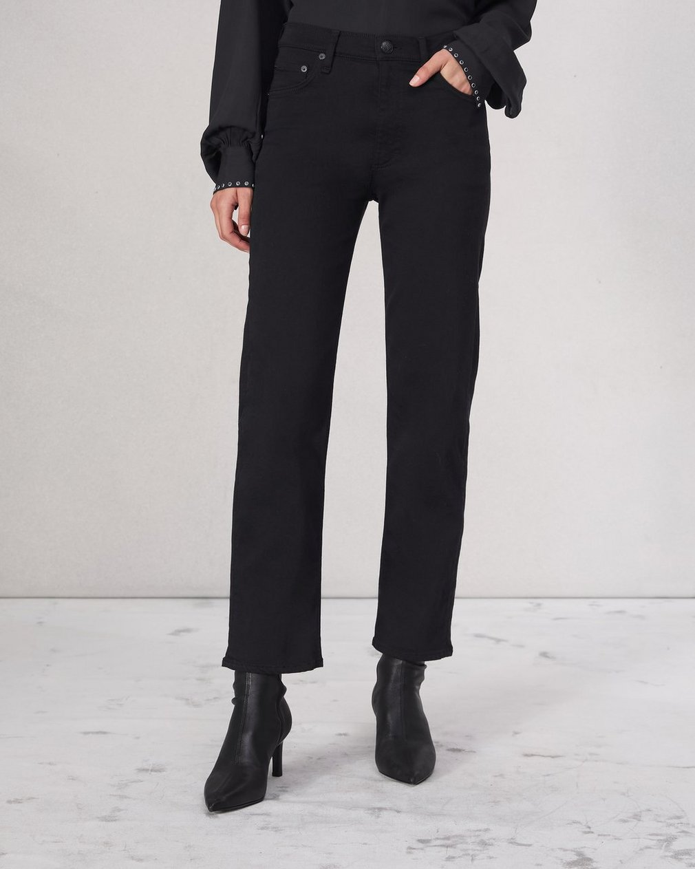 Flexi Harlow Straight Jean - Black - Image 3