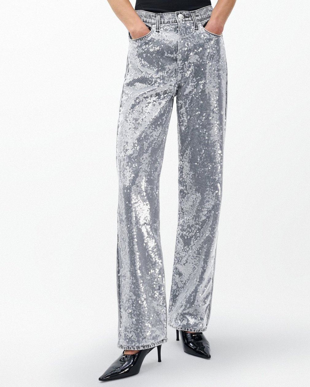 Shea Relaxed Straight Jeans - Steele Sequin - Image 4