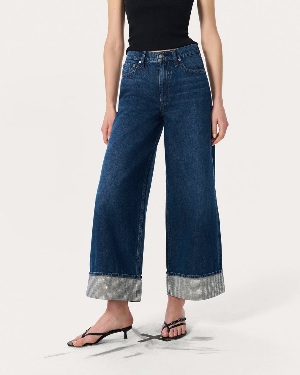 Sofie Ankle Wide-Leg Jeans - Dawn Jewel - Image 3