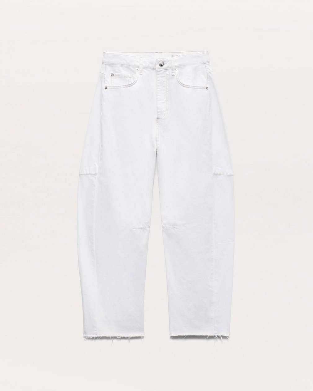 Charlie Ankle-Length Barrel Jeans - White - Image 2