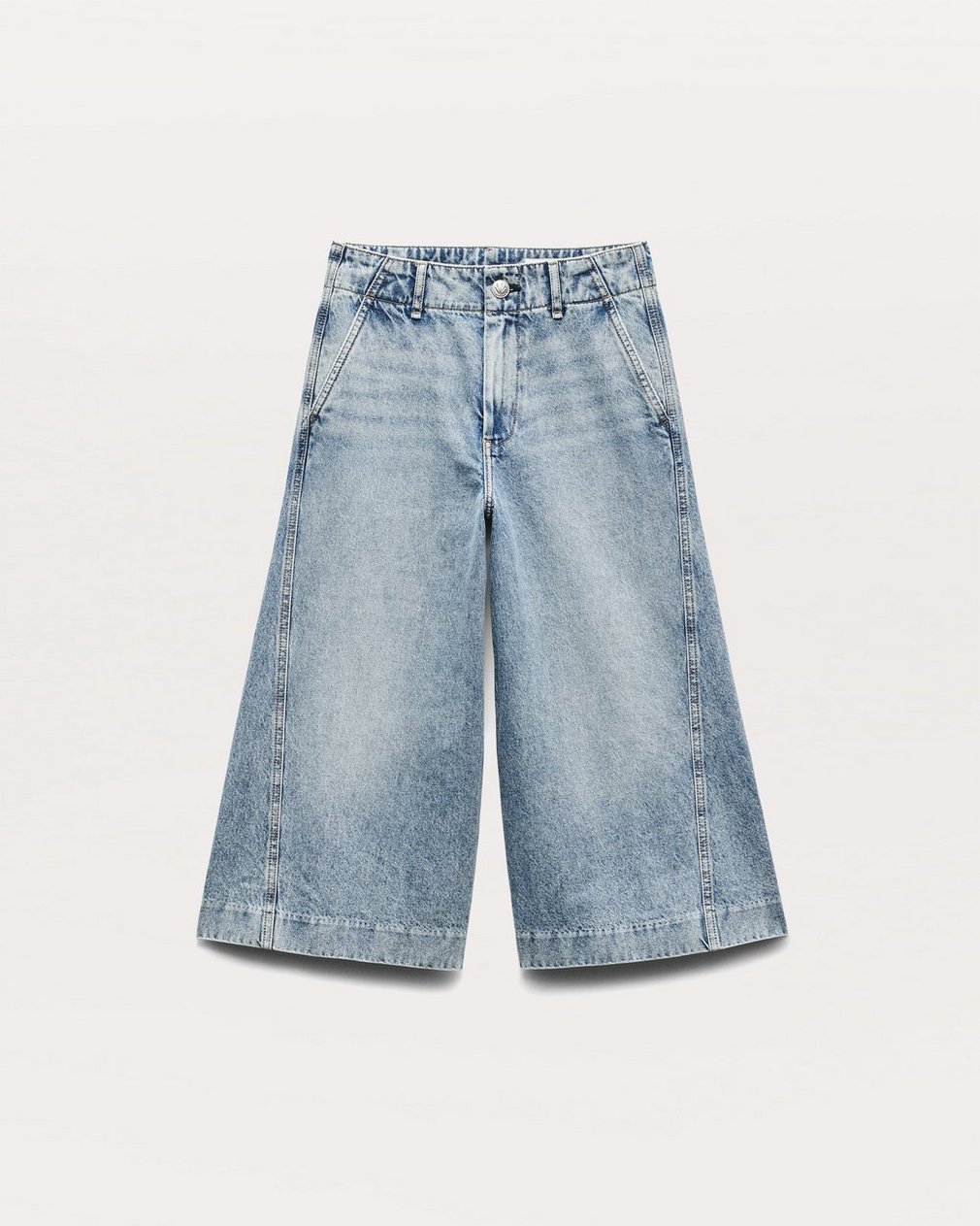 Tailored Jamie Denim Culotte - Pacific - Image 2