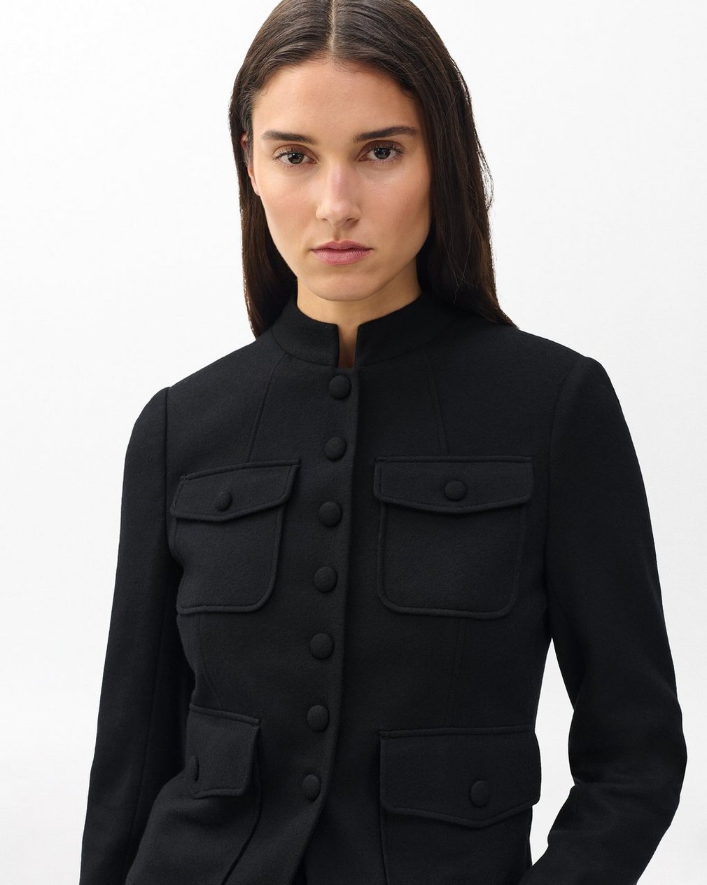 Mercer Japanese Wool Blazer - Black - Image 4