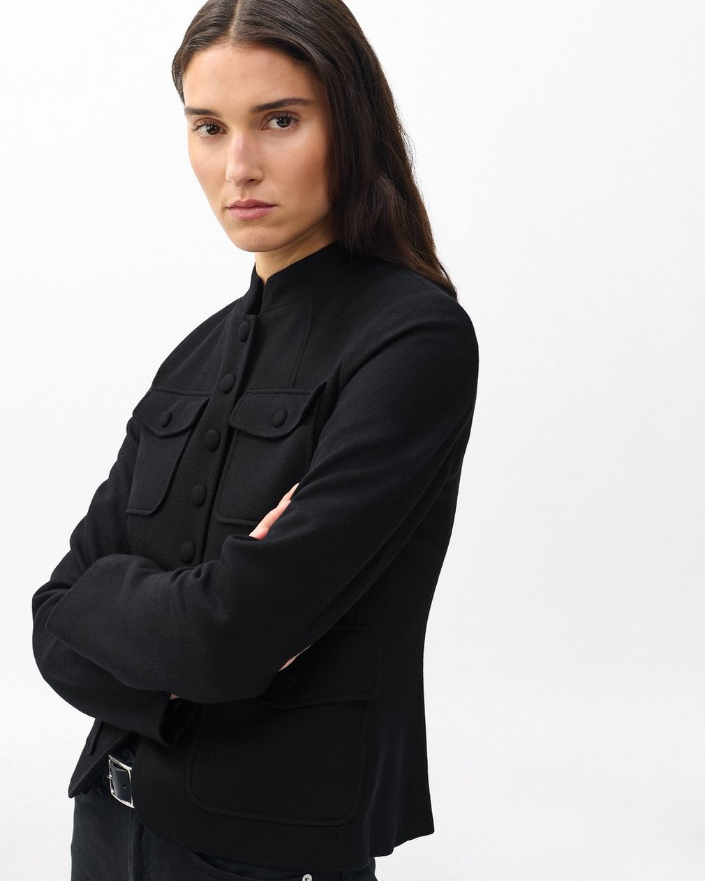 Mercer Japanese Wool Blazer - Black - Image 5