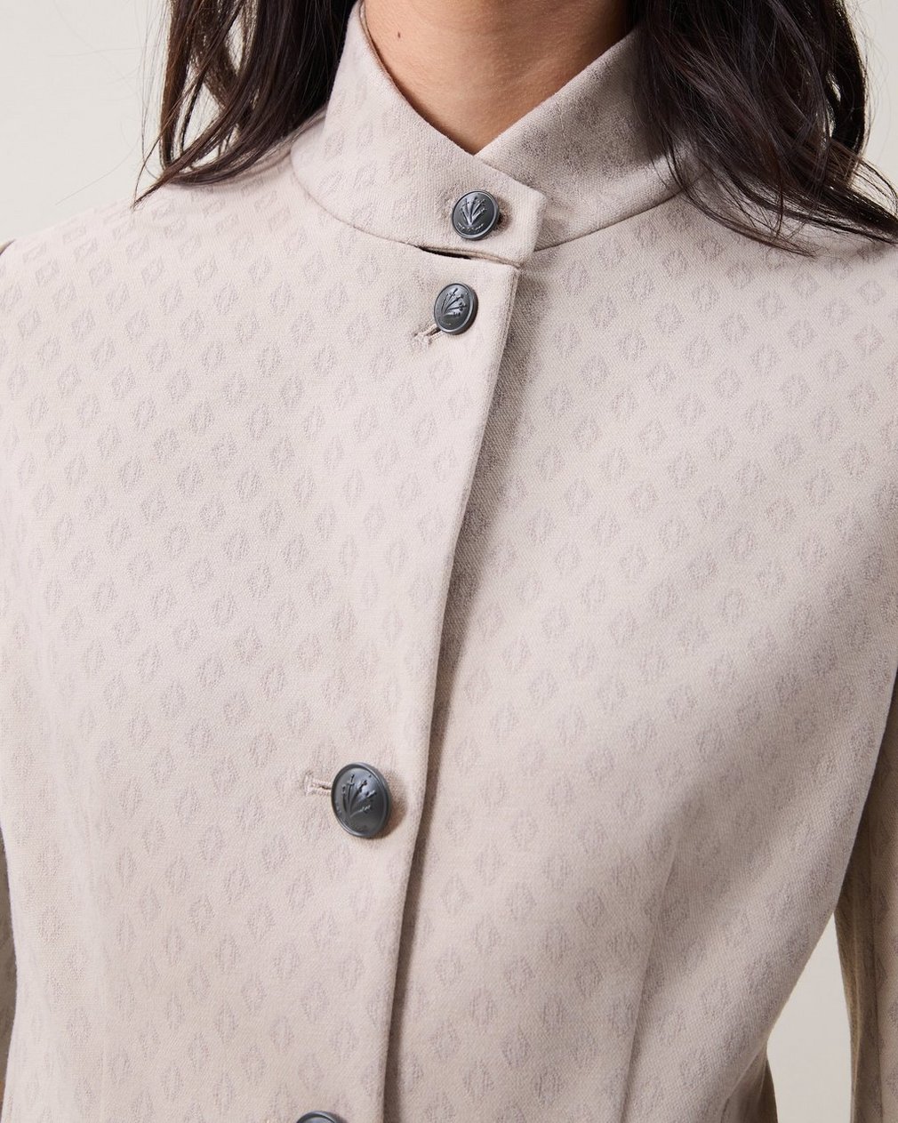 Sadie Jacquard Blazer - Dusty Clay Multi - Image 3