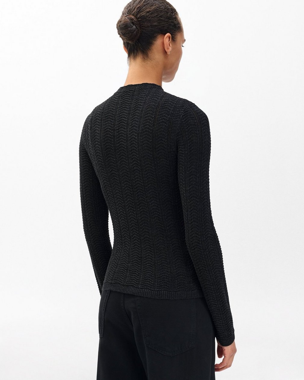 Francesca Merino Wool Turtleneck - Charcoal - Image 6