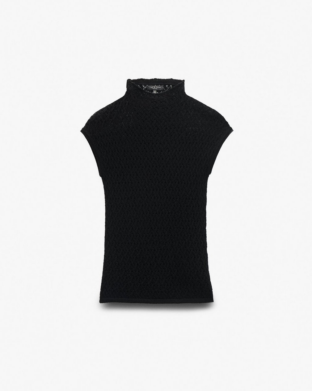 Tana Merino Wool Knit Top - Black - Image 2