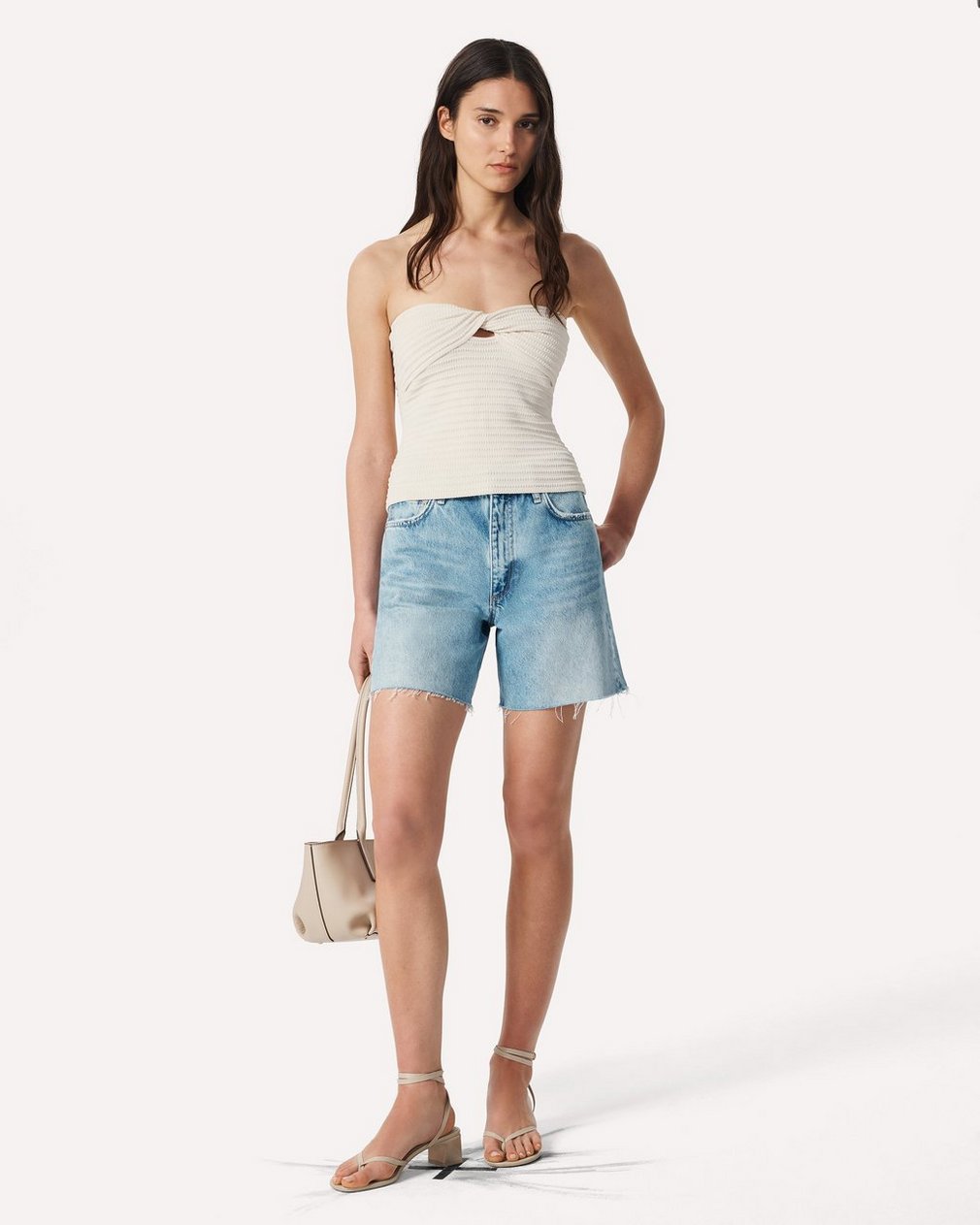 River Twist Tube Top - Turtledove - Image 3