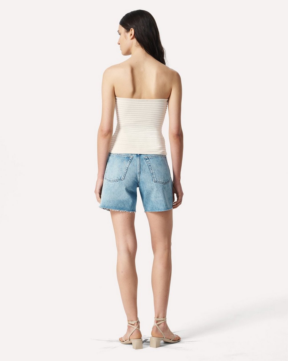 River Twist Tube Top - Turtledove - Image 6