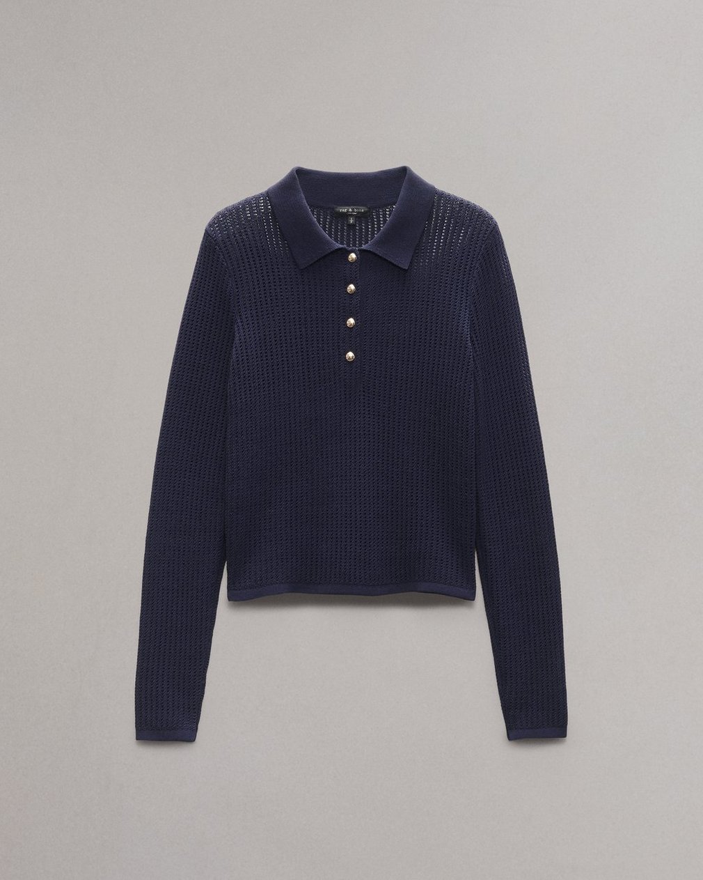 Viola Polo Sweater - Indigo - Image 2