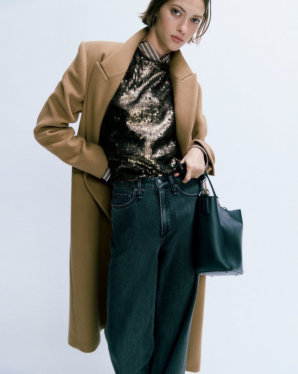 Vienna Italian Wool Coat - Camel - Image 7