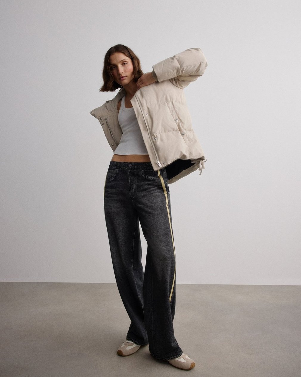 Leonard Puffer Jacket - Fossil - Image 7