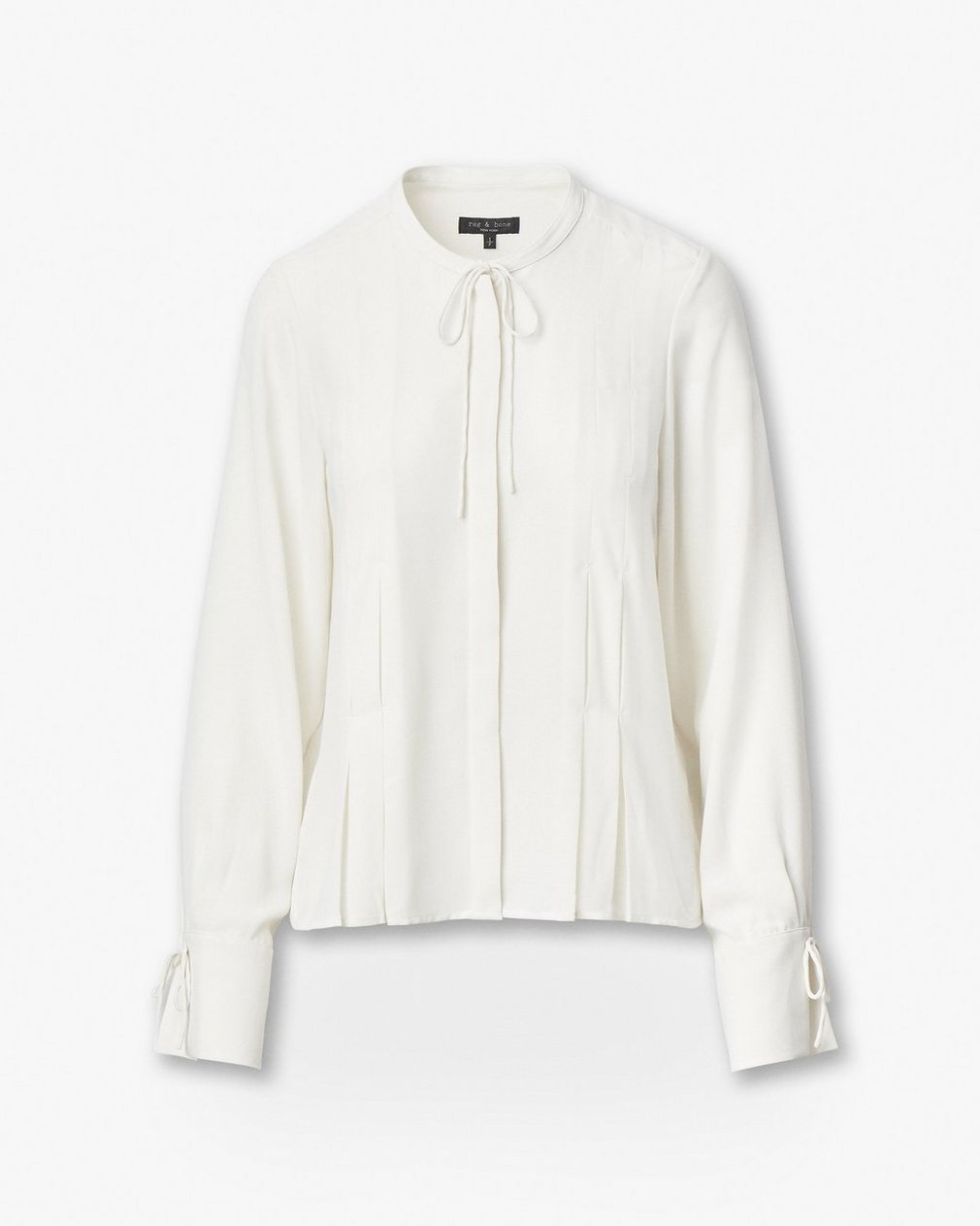 Arden Pleated Blouse - Ivory - Image 2