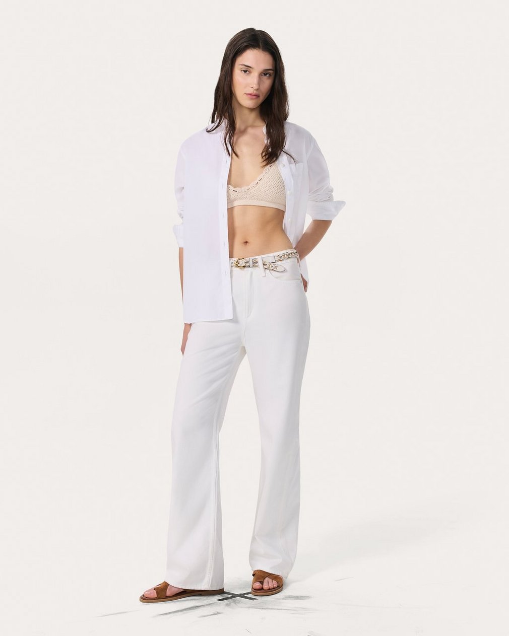 Khloe Open-Knit Bralette - Ivory - Image 3