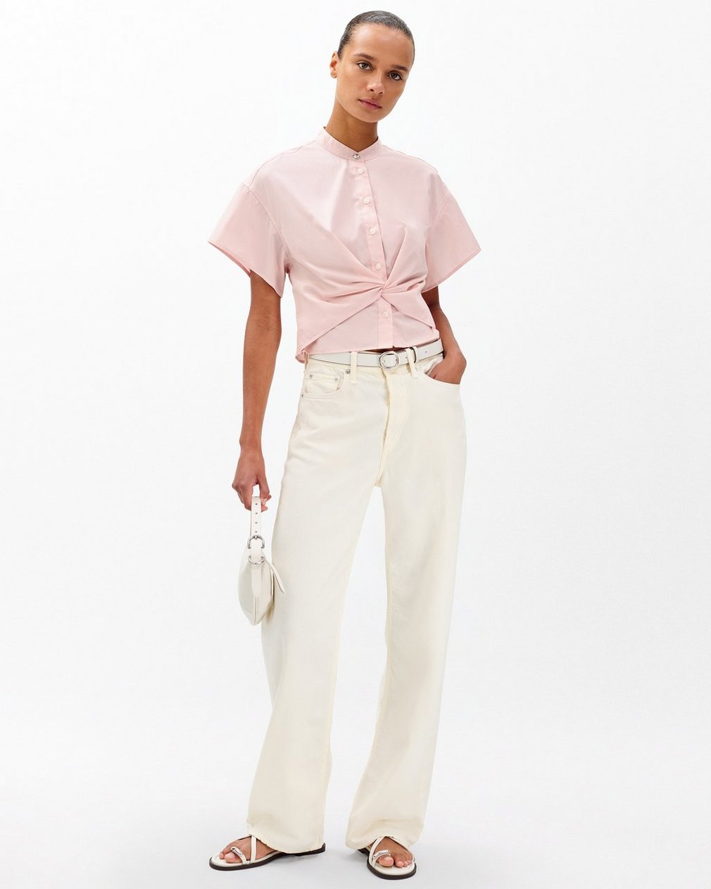 Gretchen Poplin Shirt - Rose - Image 3