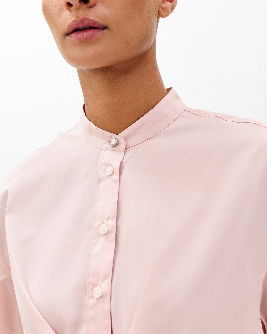 Gretchen Poplin Shirt - Rose - Image 4