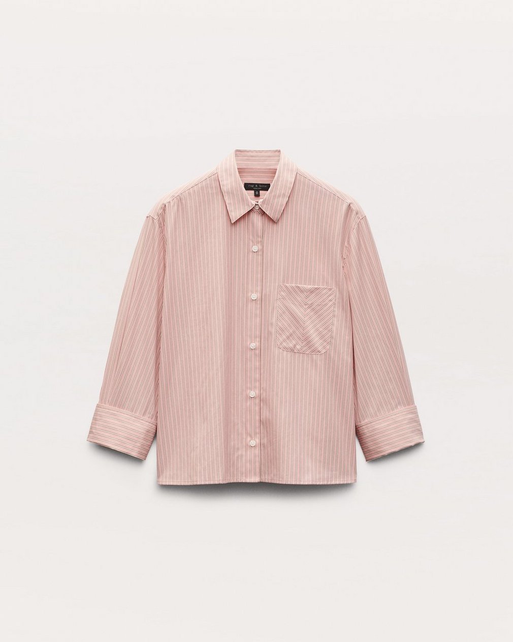 Lucia Striped Shirt - Blush Stripe - Image 2
