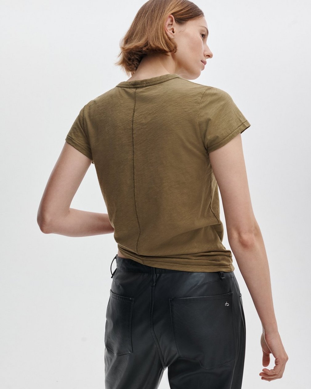 The Slub Tee - Military Olive - Image 6