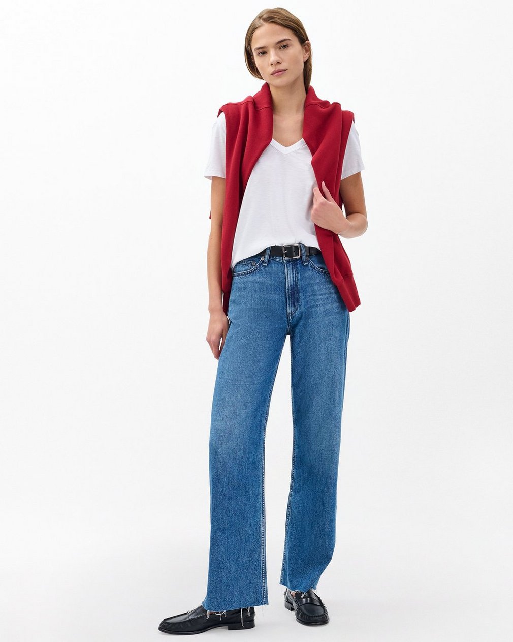 The Slub V-Neck Tee for Women - Image 3