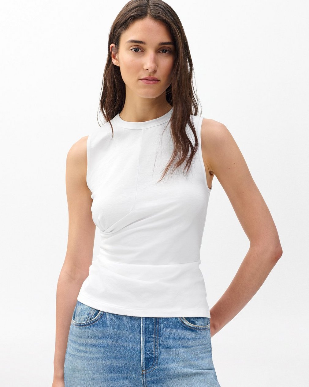 Mica Wrap Tank - White - Image 5