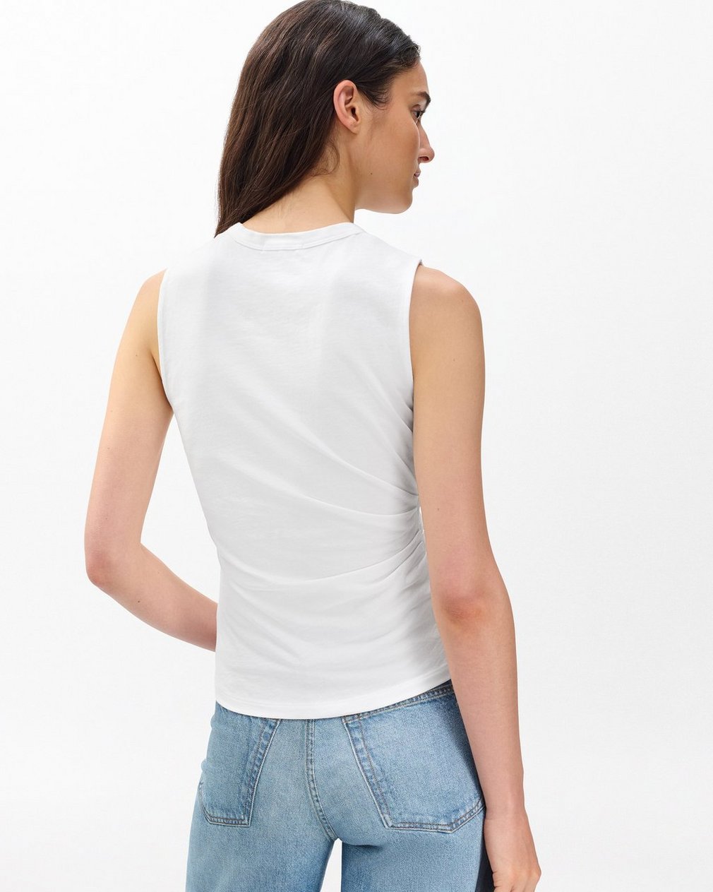 Mica Wrap Tank - White - Image 6