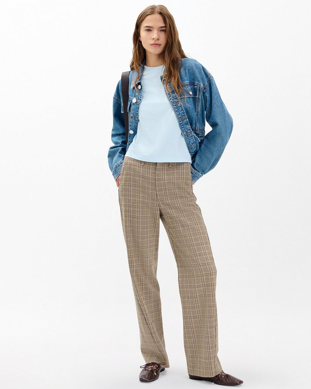 Kelly Boxy Cotton Tee - Sky Blue - Image 4
