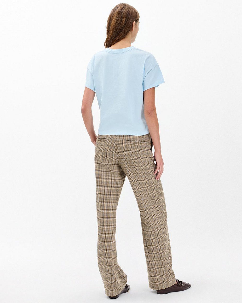 Kelly Boxy Cotton Tee - Sky Blue - Image 5