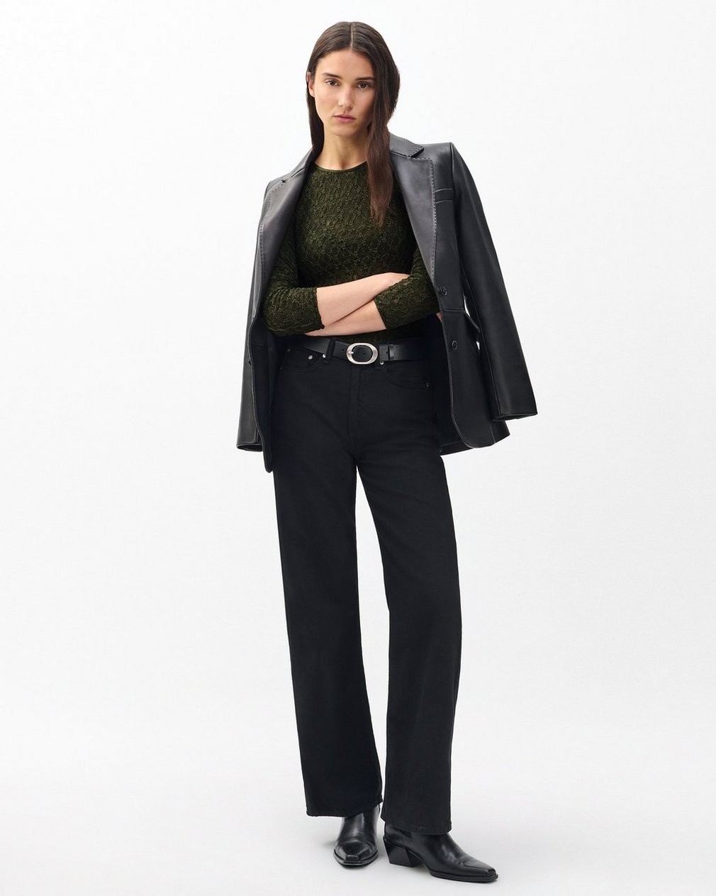 Ellie Lace Top - Army - Image 3