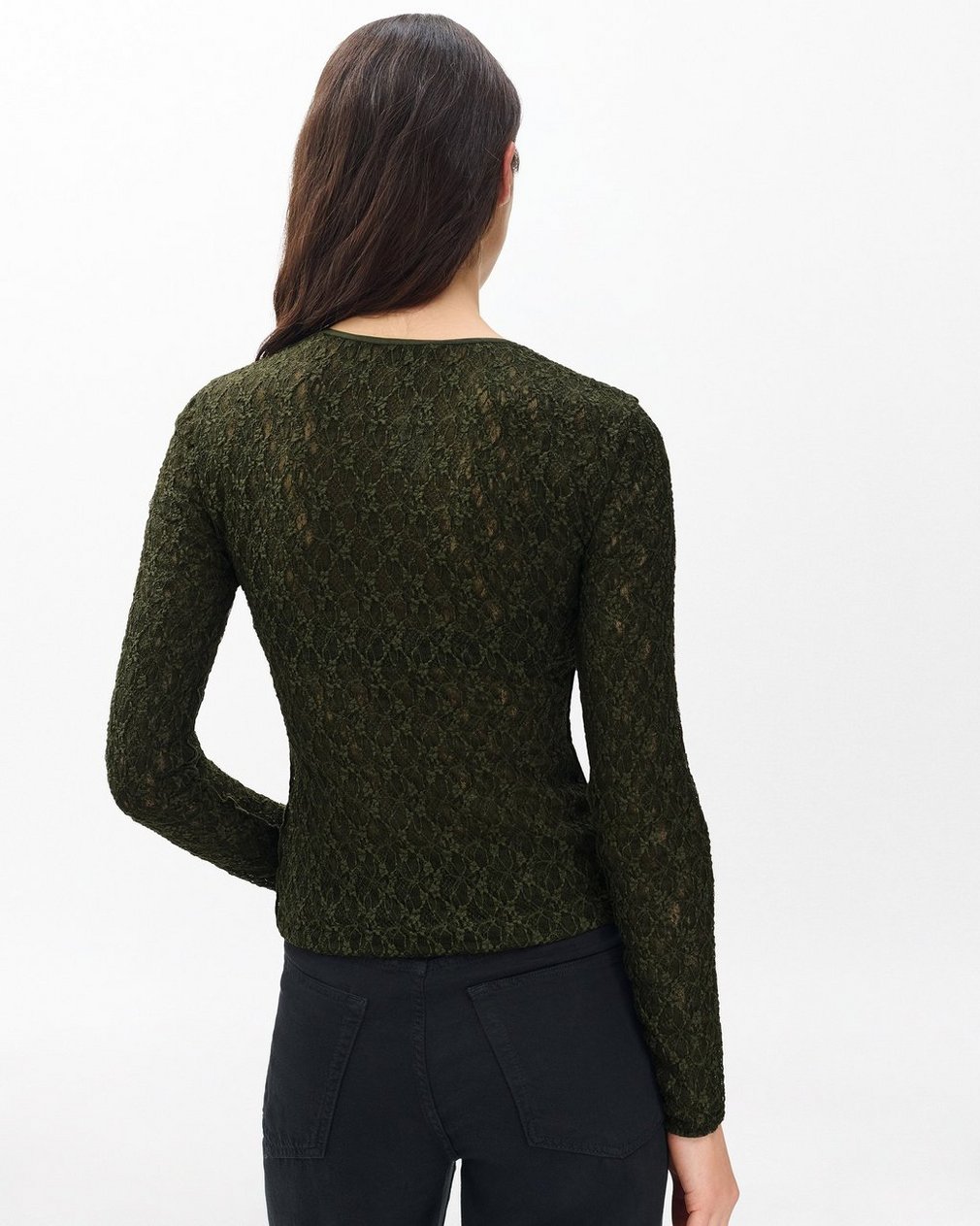 Ellie Lace Top - Army - Image 6