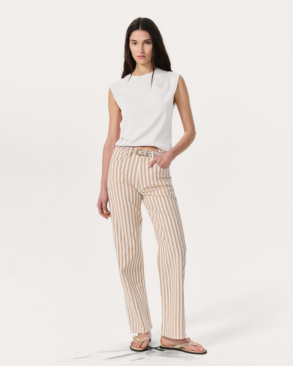 Mica Sleeveless Top - White - Image 3