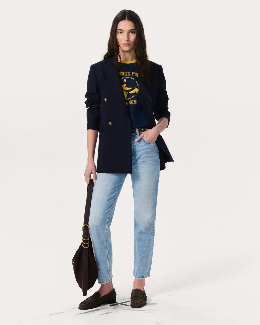 Montauk Boxy Graphic Tee - Navy - Image 7