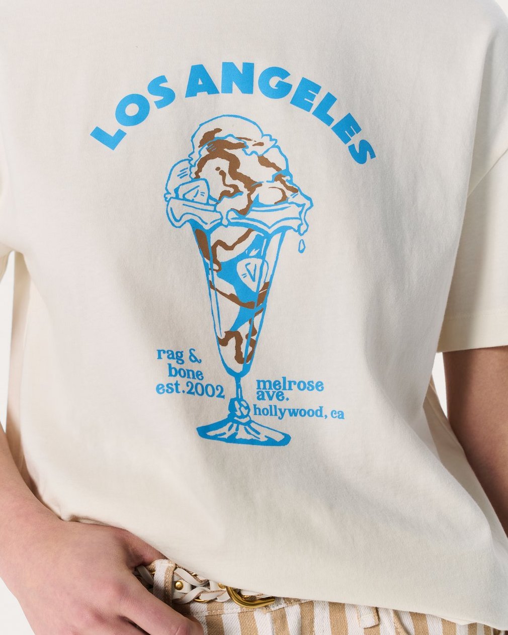 LA Ice Cream Graphic Tee - Chalk - Image 4