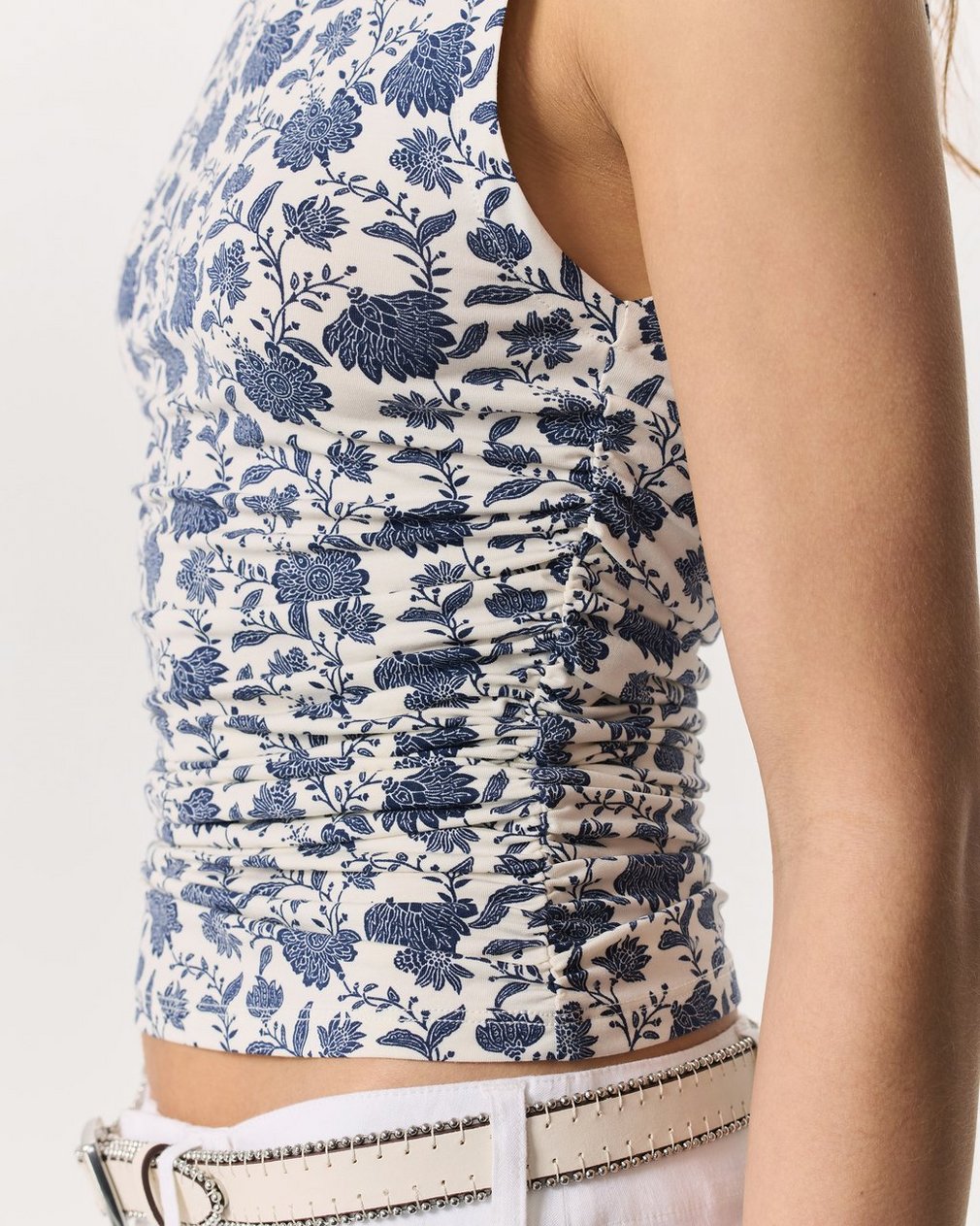 Luca Floral Shirred Tank Top - Salute Multi - Image 3