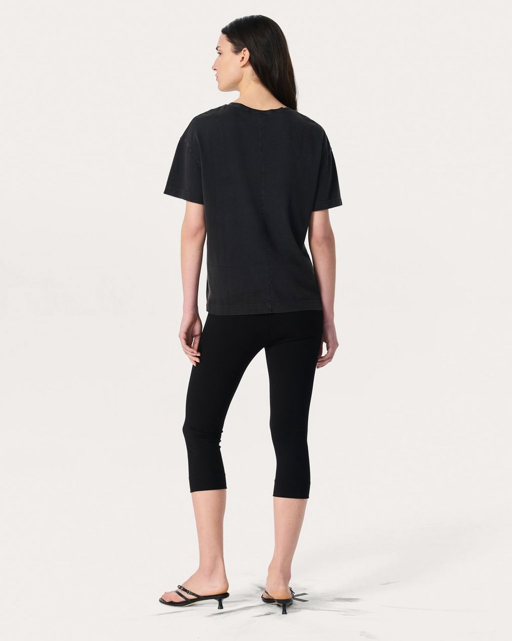 NYC Skyline Graphic Tee - Washed Black - Image 6