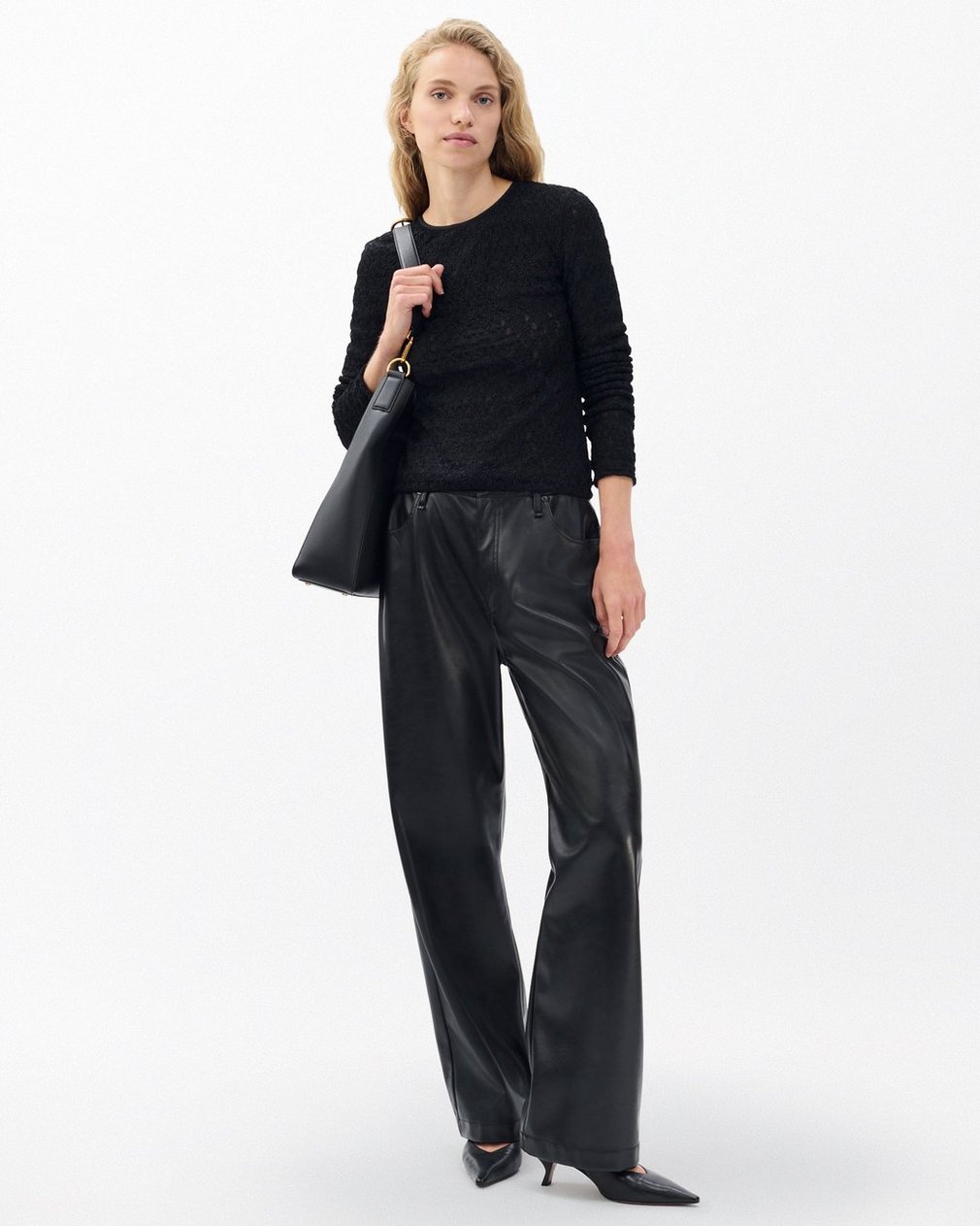 Ellie Lace Top - Black - Image 3