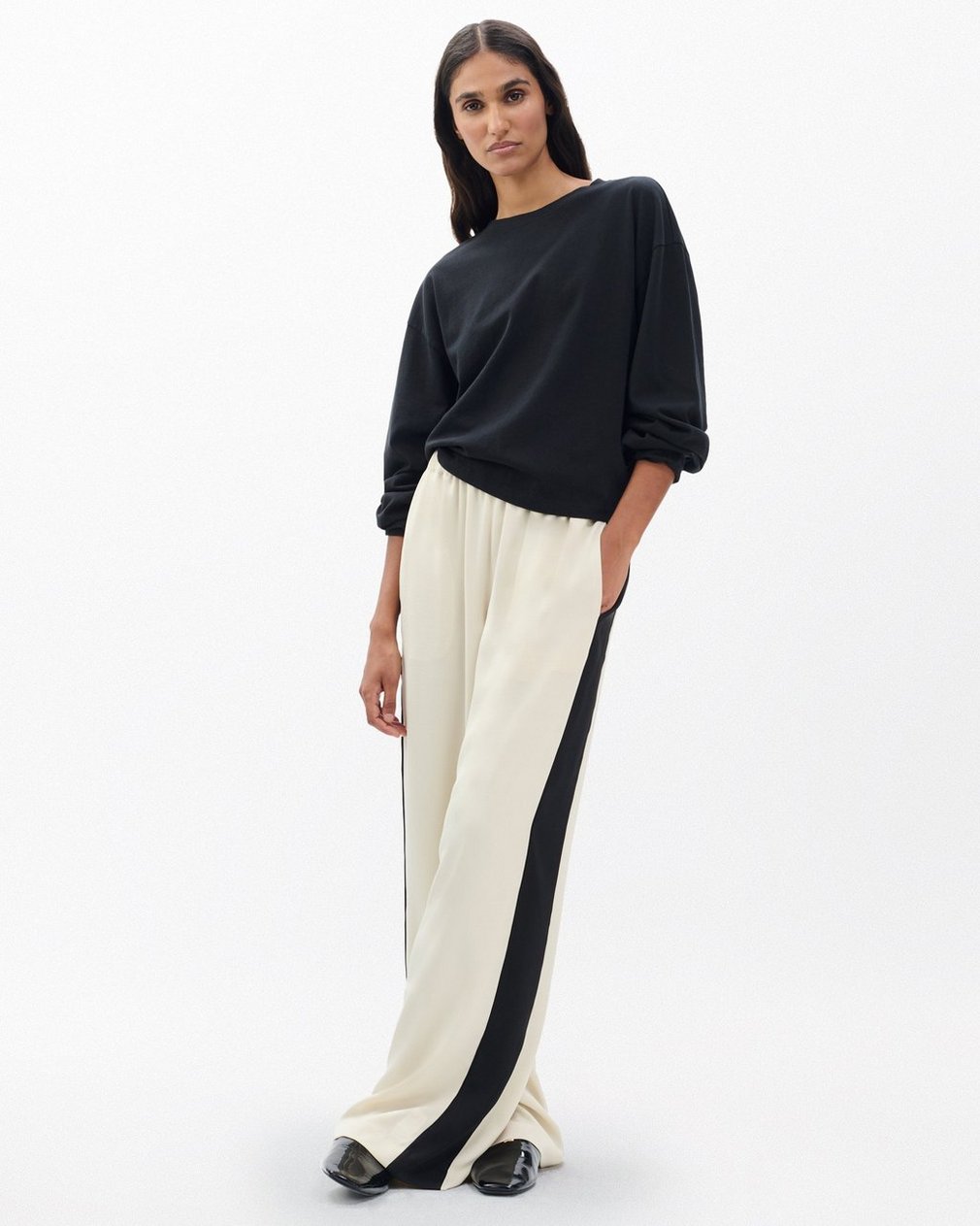 Olivia Striped Pants - Turtledove - Image 3
