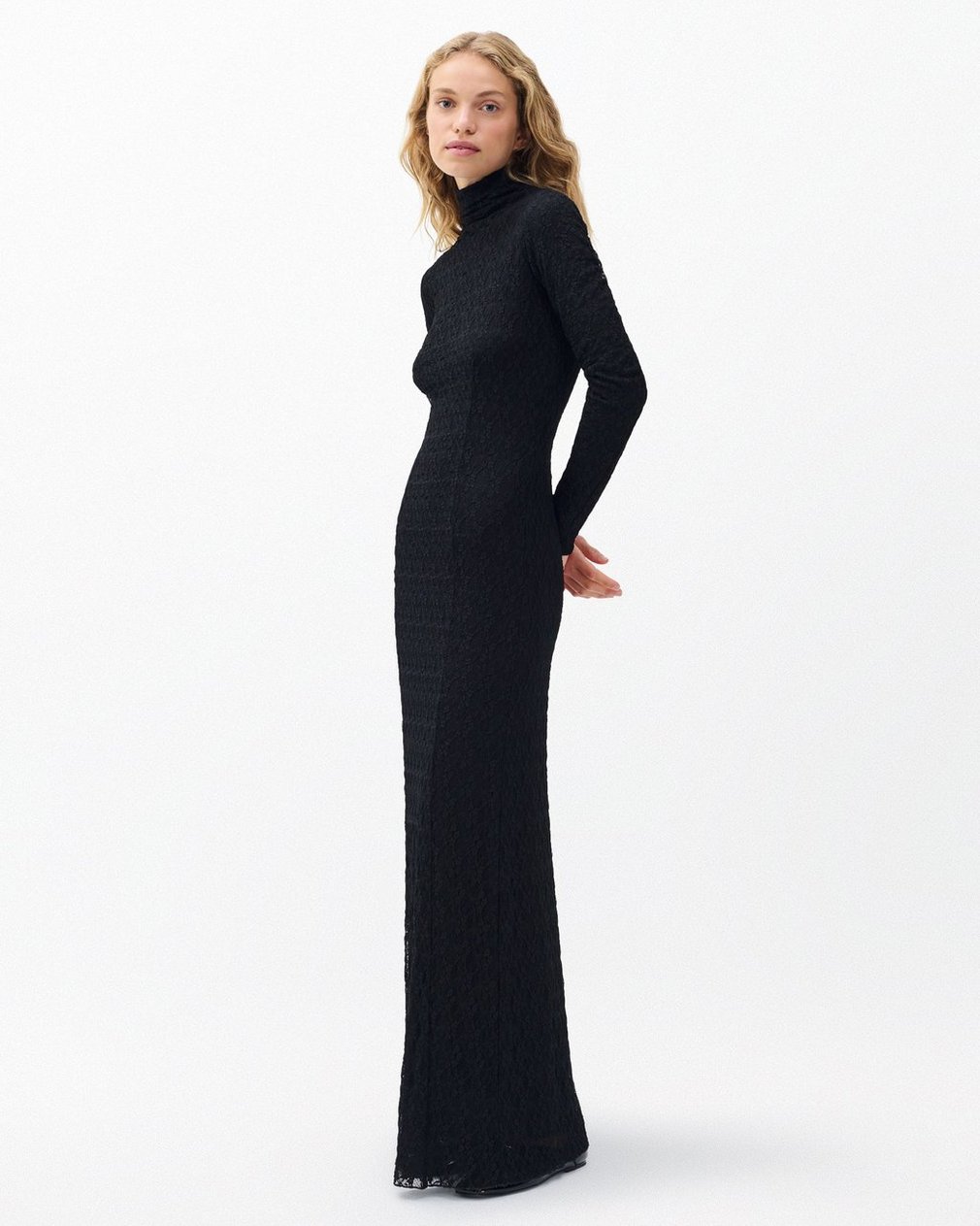 Ellie Lace Maxi Dress - Black - Image 3