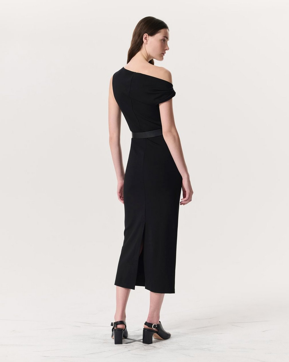 Irina Asymmetric Maxi Dress - Black - Image 5