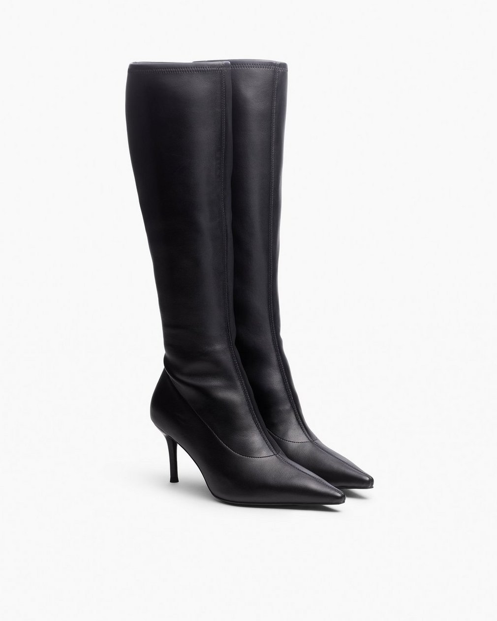 Mercer Leather Knee-High Boots - Black - Image 3