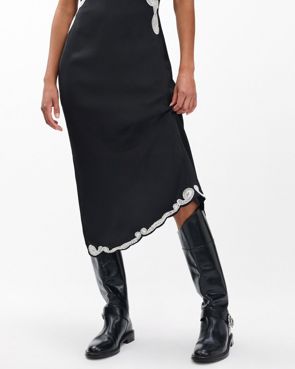 Hayden Leather Riding Boots - Black - Image 2