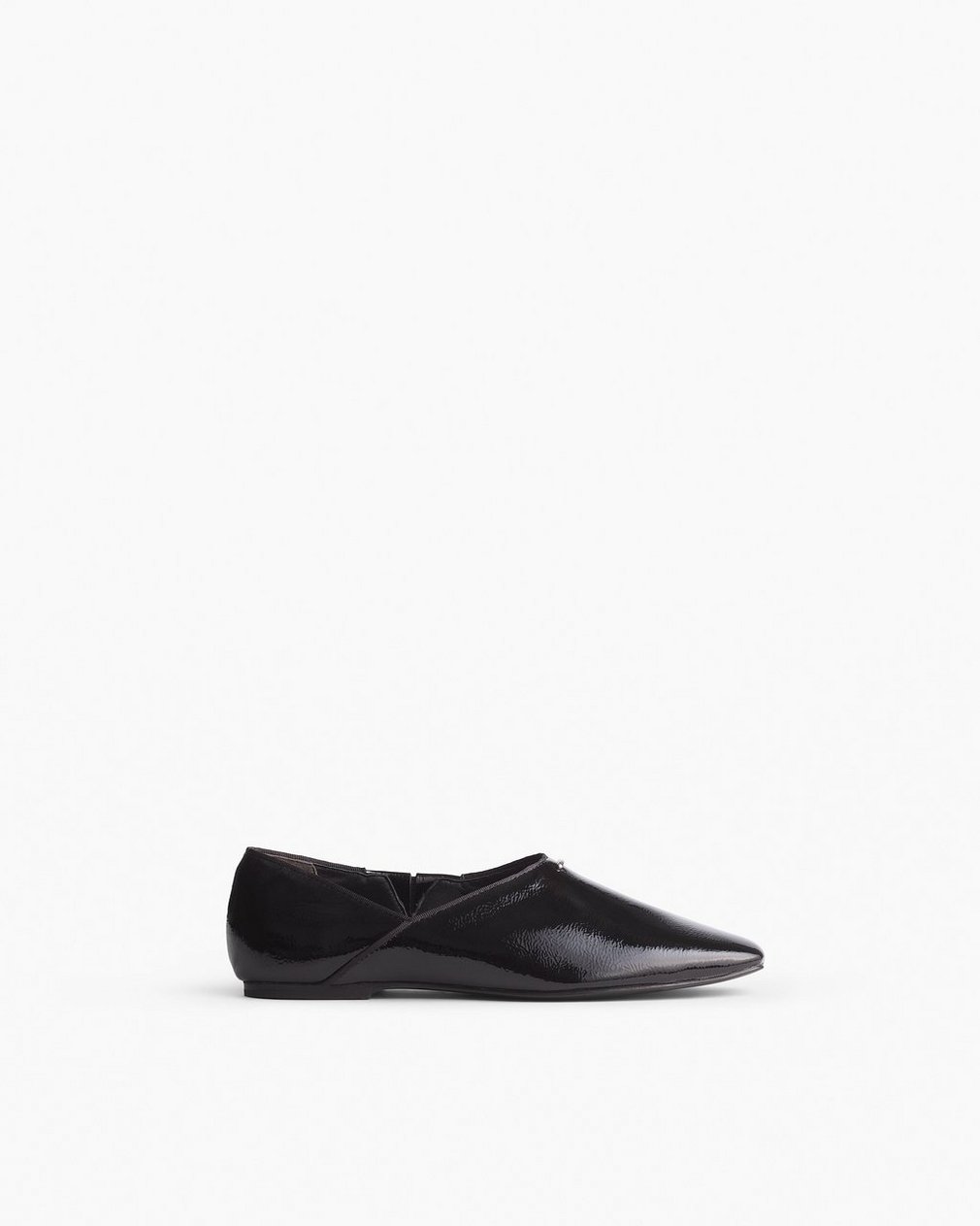 Sadie Leather Flats - Black