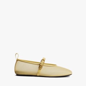 Spire Mesh Mary Janes - Honey