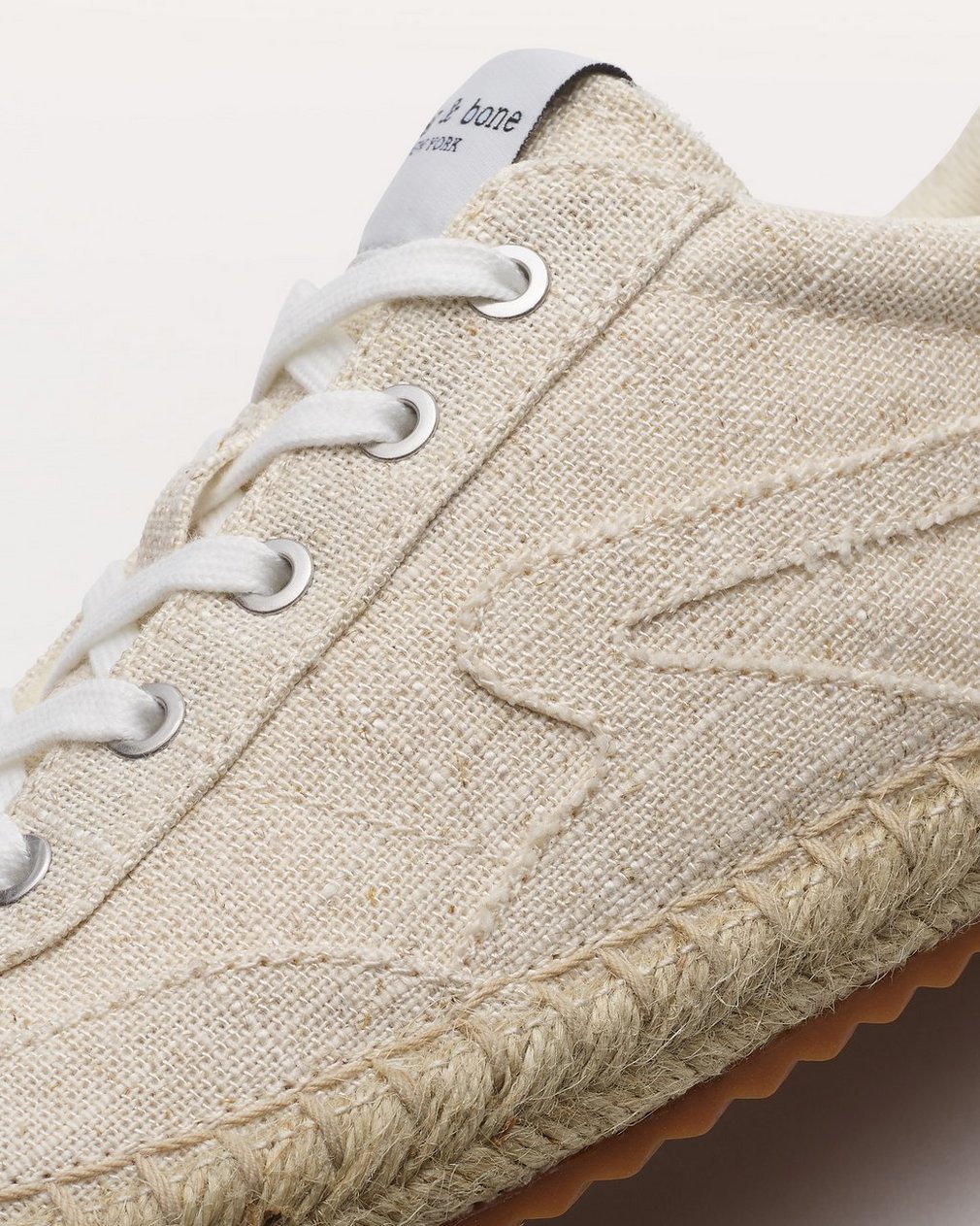 Retro Espadrille Sneakers - Natural Greige - Image 6