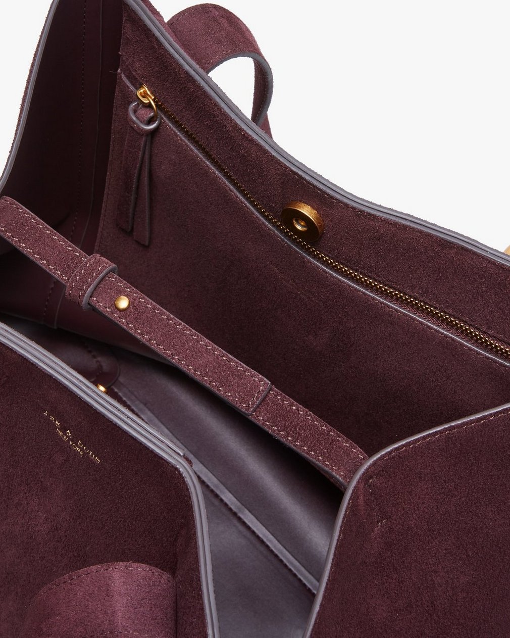 Parker Suede Tote - Blackberry - Image 6